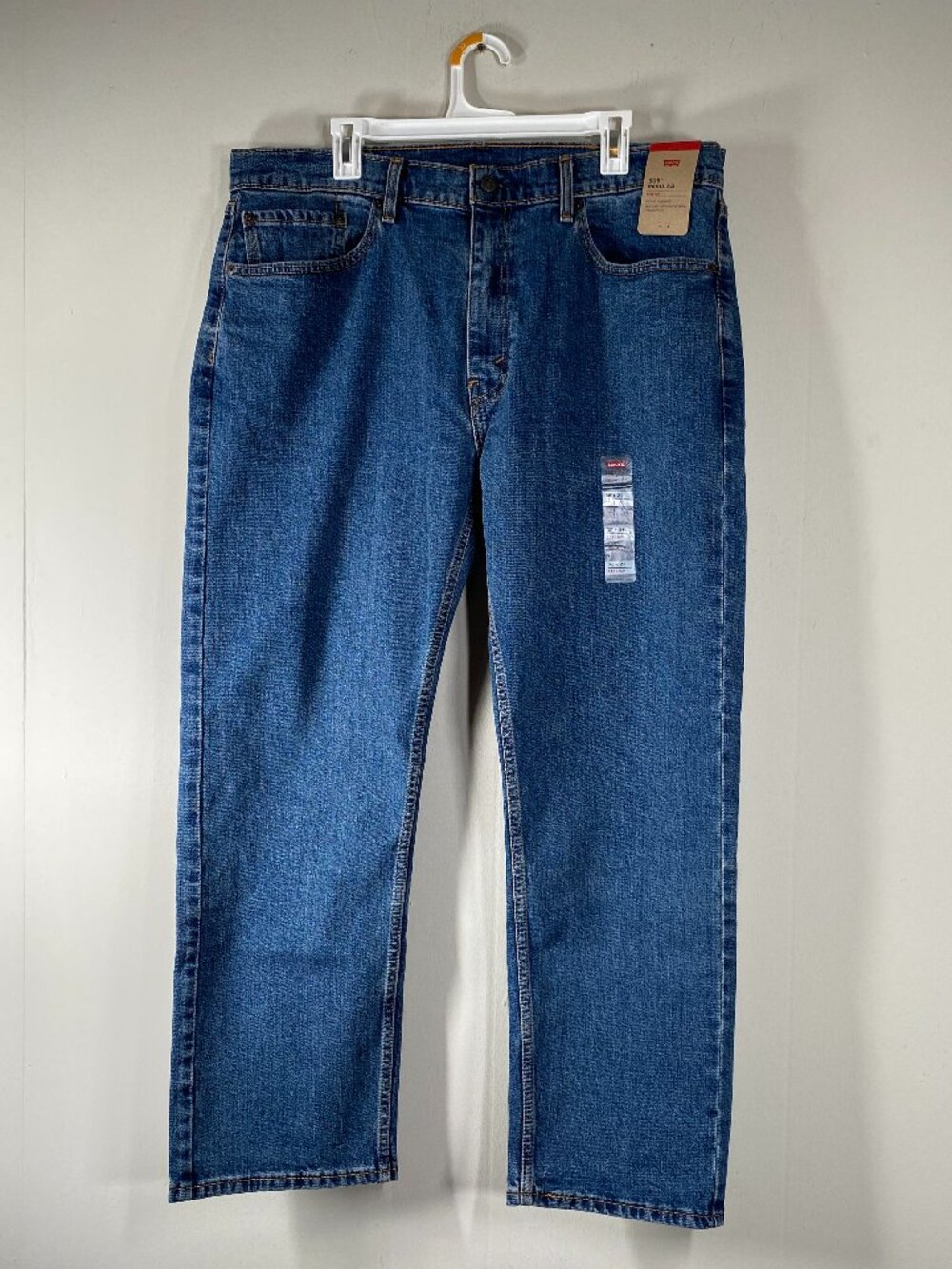 Levi's 505 REGULAR FIT Denim Jeans Men's 38 x 29 Mid Rise Blue Casual NWT